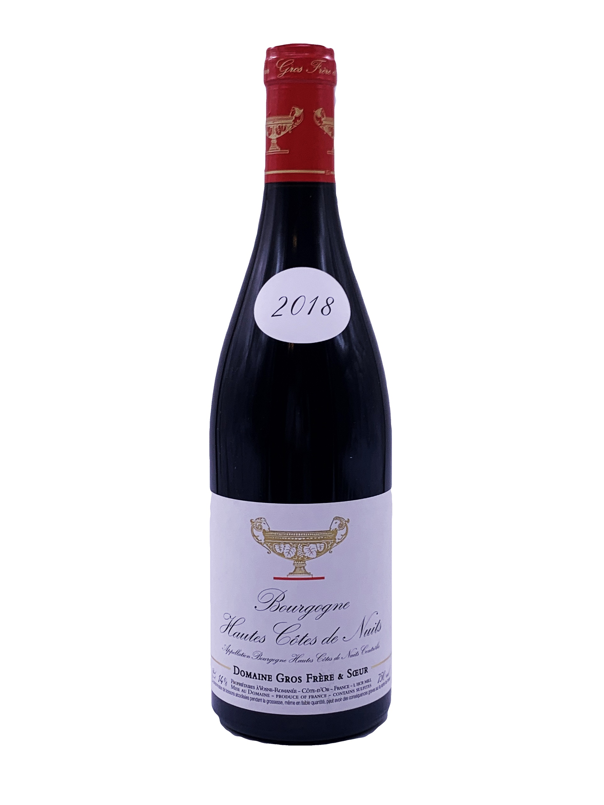 GROS FRERE ET SOEUR BOURGOGNE HAUTES COTES DE NUTS 2018